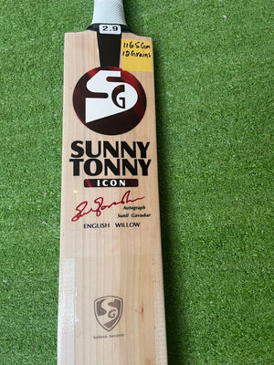 SG SUNNY TONNY ICON English willow Cricket Bat -1165g- 12 Grains