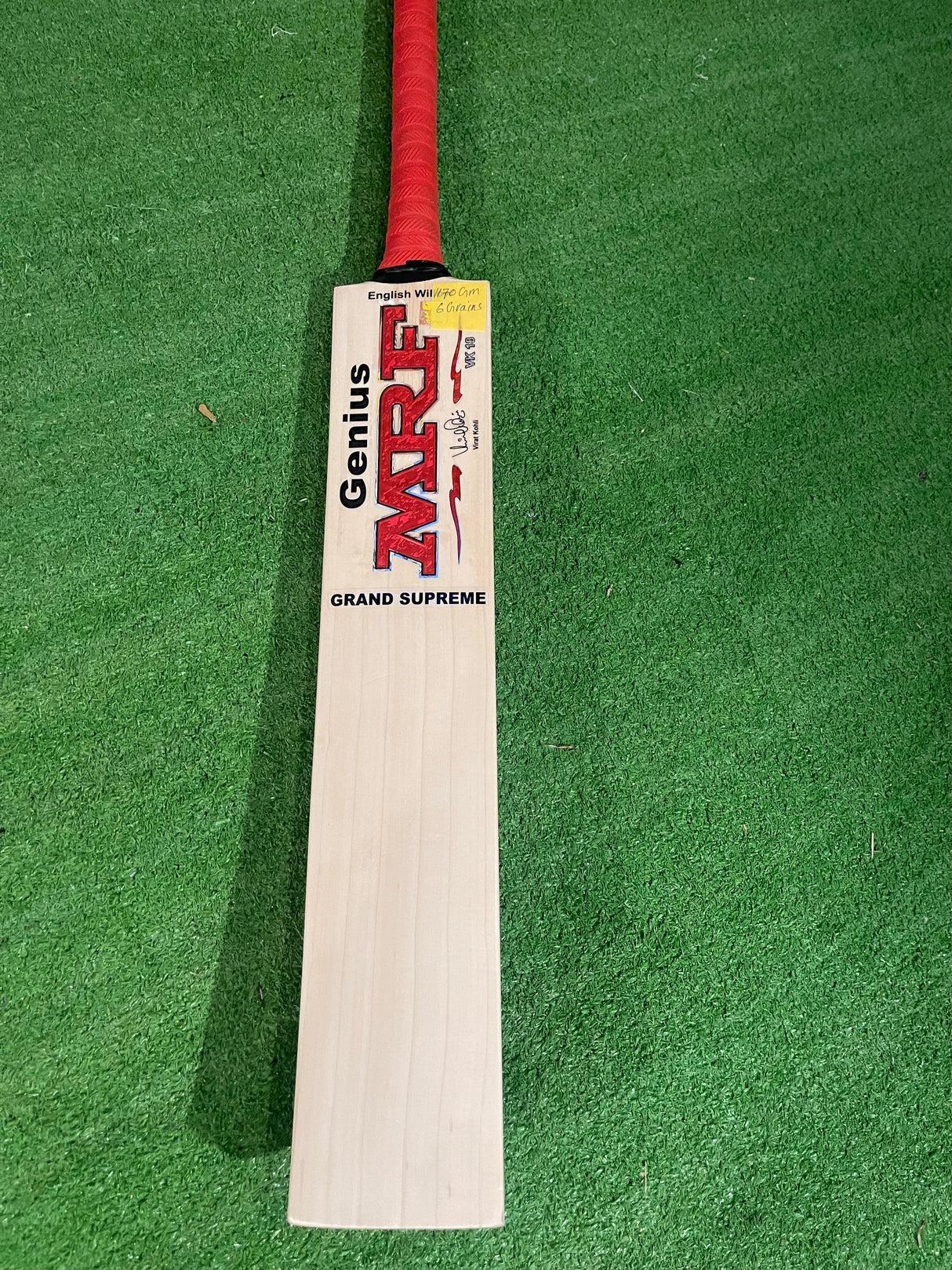 MRF Genius Supreme English Willow Cricket Bat - 6 Grains / 1170g