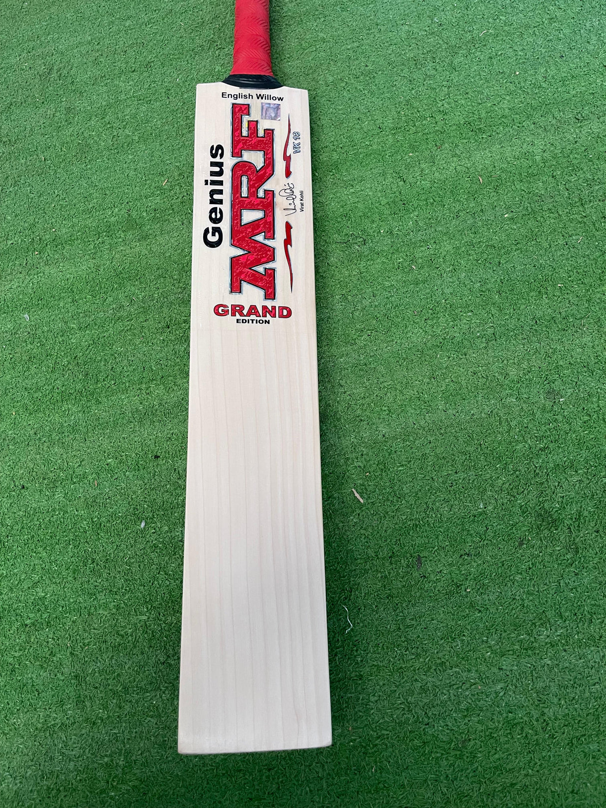 MRF Genius Grand Edition English Willow Cricket Bat - 10 Grains / 1190g