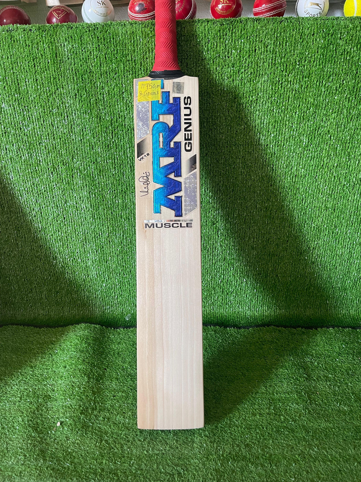 MRF VK18 Genius Muscle Edition English Willow Cricket Bat - 8 Grains / 1175g