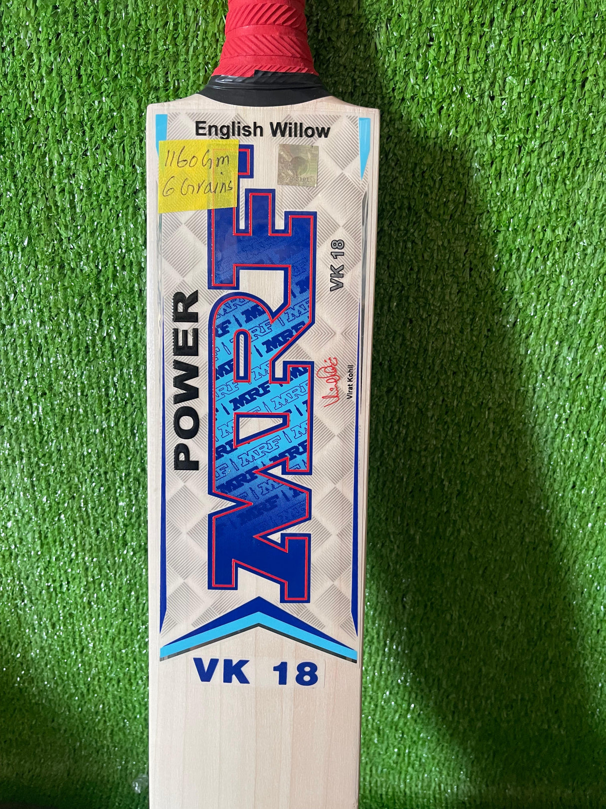 MRF Power VK 18 Edition English Willow Cricket Bat -6 Grains / 1160 Grams