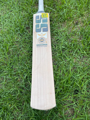 SS Smacker Signature Premium English willow Cricket Bat - 8 Grains - 1170g