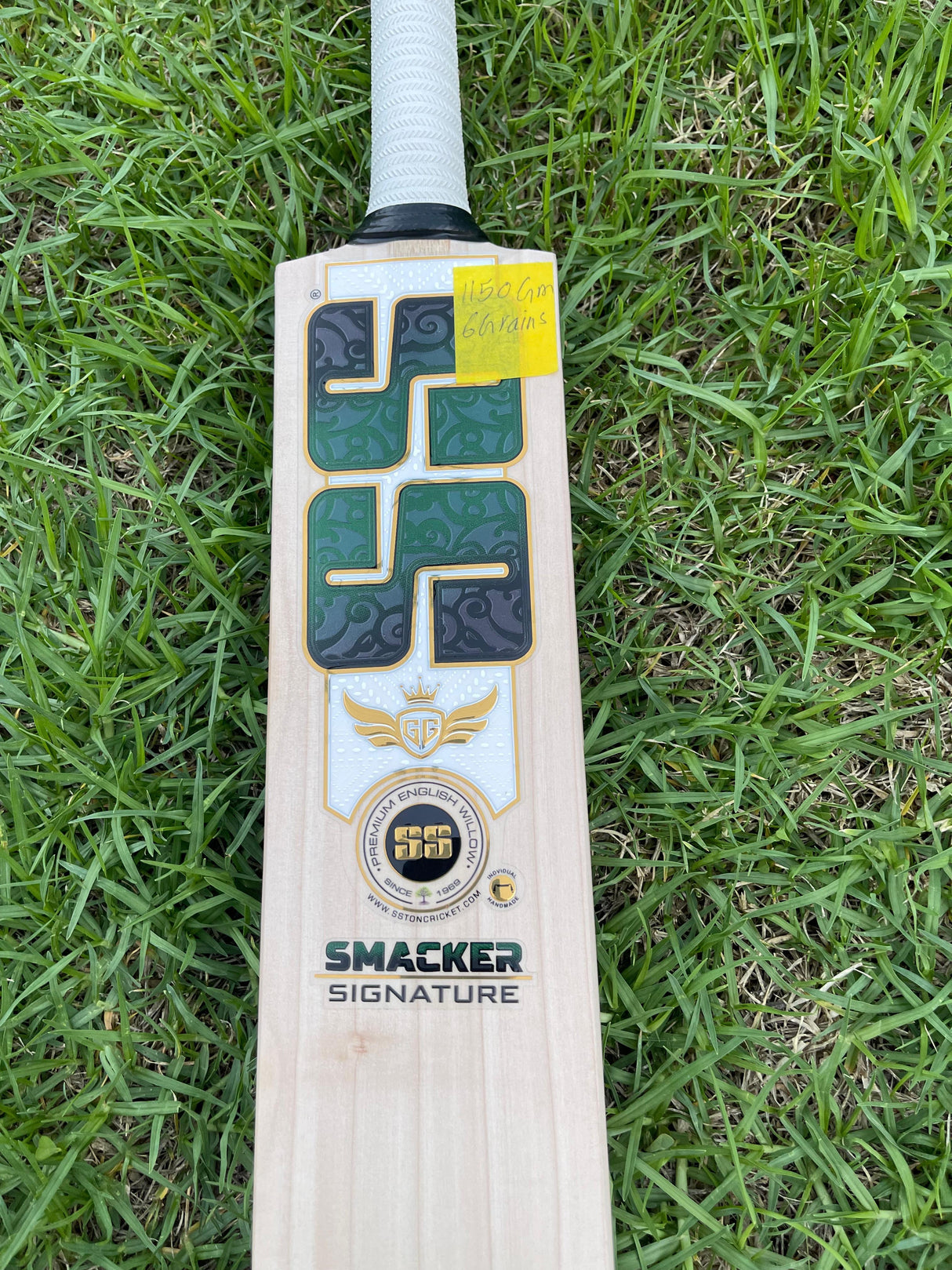 SS Smacker Signature Premium English willow Cricket Bat - 6 Grains - 1150g