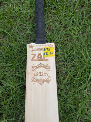 ZAP Crown Lagacy Premium English willow Cricket Bat - 12 Grains - 1115g