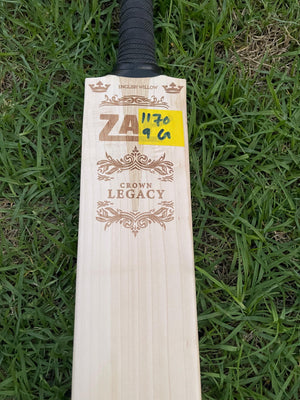 ZAP Crown Lagacy Premium English willow Cricket Bat - 9 Grains - 1170g