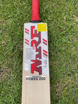 MRF Power 200 English Willow Cricket Bat -4 Grains / 1190g -2.7 lb
