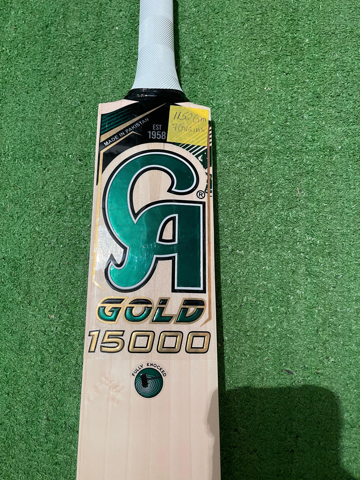 CA Gold 15000 Grade 1 English Willow Bat 1152g - 7 Grains - 2.7 lb