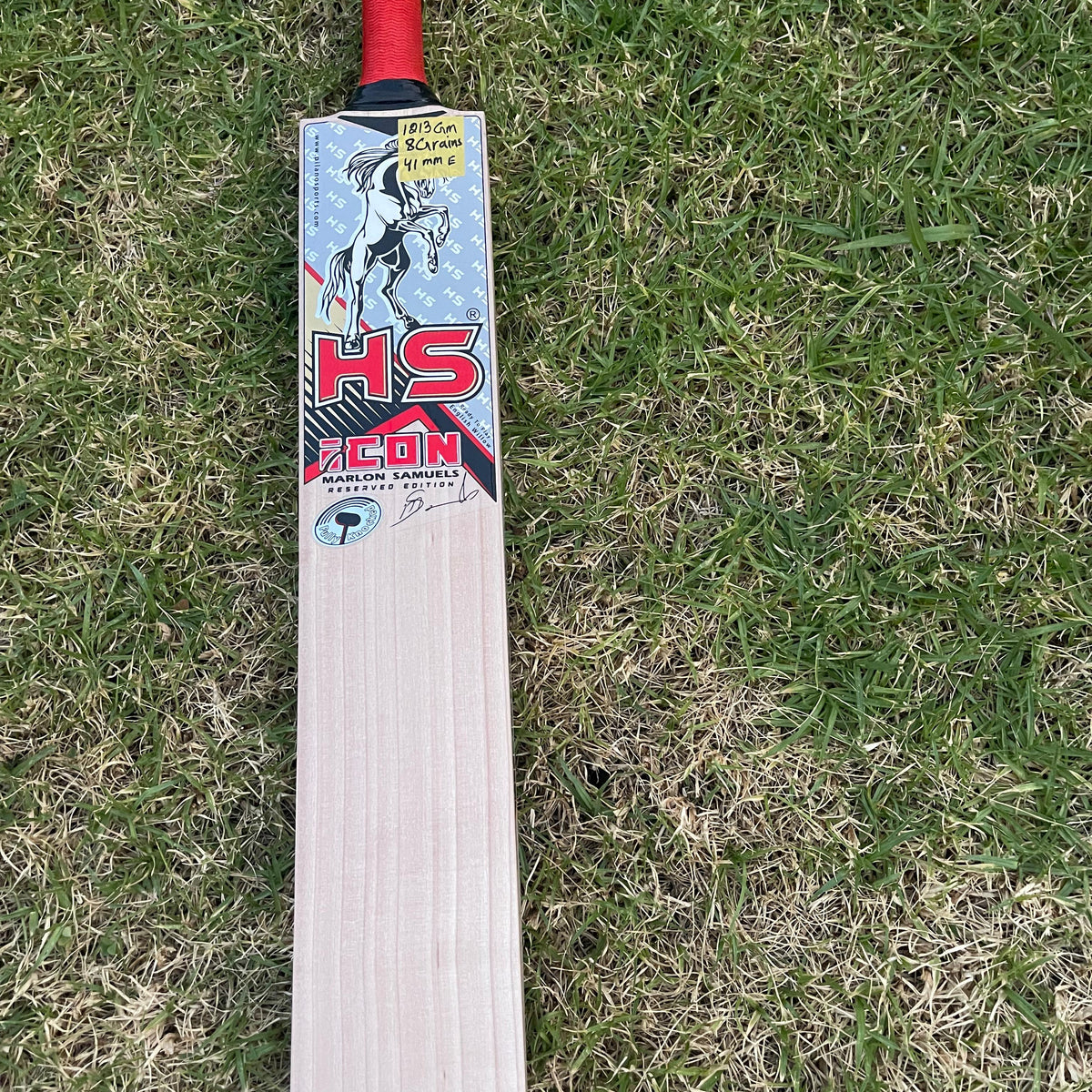 HS ICON Grade 1 English Willow Cricket bat-SH-8 Grain-1213g – Sports knight