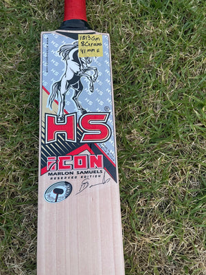 HS ICON English Willow Cricket bat-SH-8 Grain-1213g
