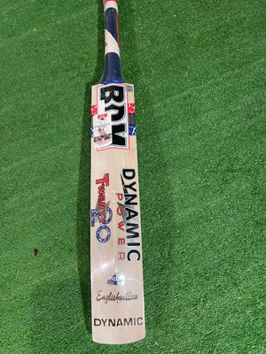 BDM Dynamic Power Twenty20 English Willow Cricket Bat -SH- 8 Grains -1180g