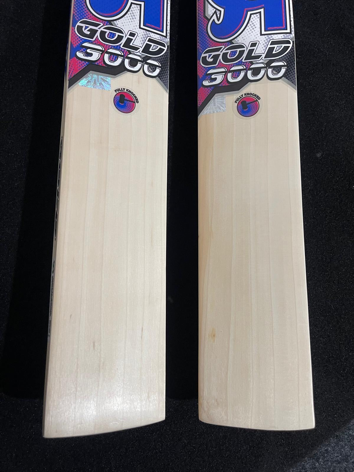 CA Gold 3000 English Willow Cricket bat | 1160g - 5 & 7 Grains - 2.7 lb