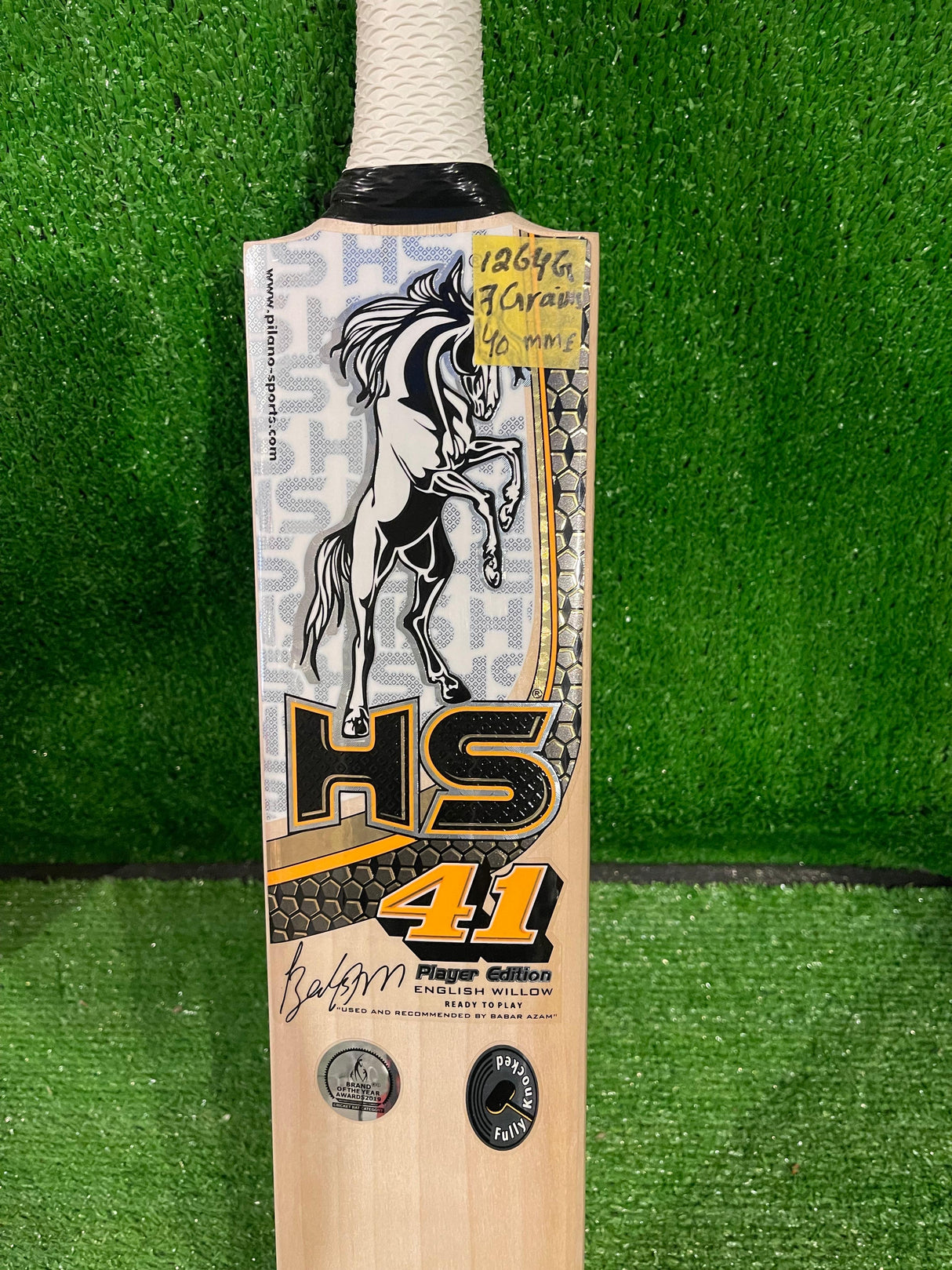 HS 41-Grade 1 English Willow Cricket Bat-SH-7Grains-1264g