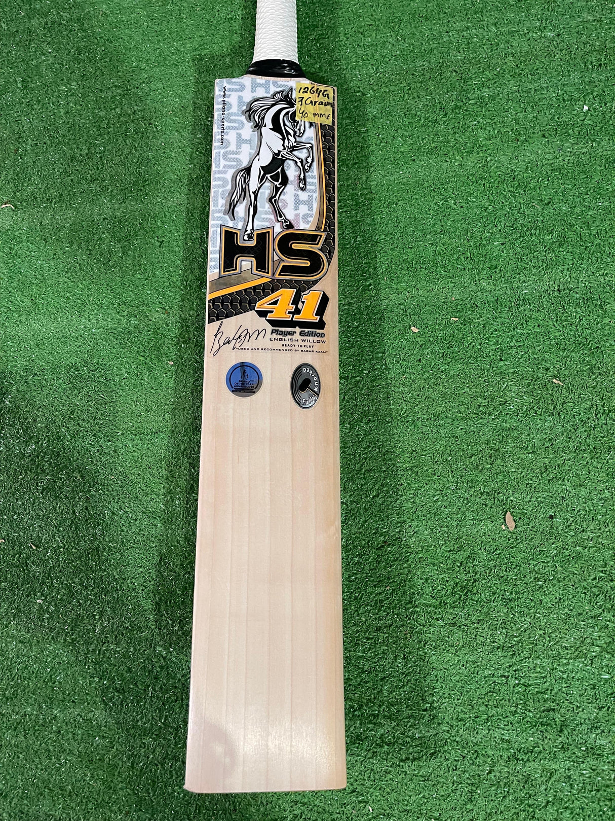 HS 41-Grade 1 English Willow Cricket Bat-SH-7Grains-1264g
