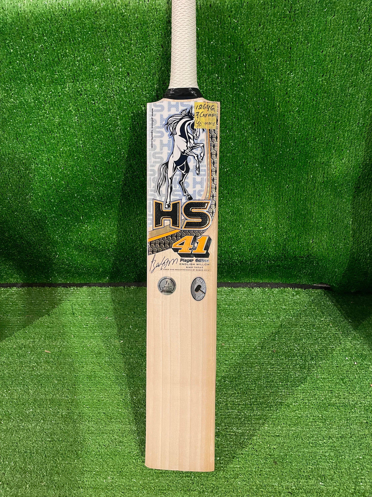 HS 41-Grade 1 English Willow Cricket Bat-SH-7Grains-1264g
