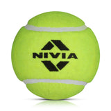 Nivia Hard Tennis Cricket Ball Green - Pack of 12 balls