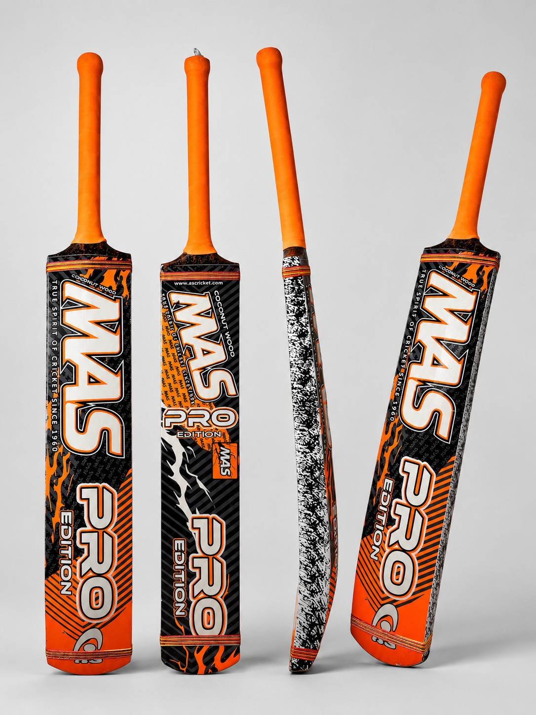 Mas Pro Tape Ball / Soft Tennis Cricket Bat | Coconut Willow Grade 1