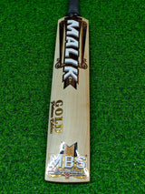 MB MALIK GOLD PLATINUM ENGLISH WILLOW CRICKET BAT-8 GRAINS-1243g