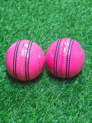 Black Sparrow-Junior cricket leather ball-4 Piece- 142g-Pink-Pack of 6