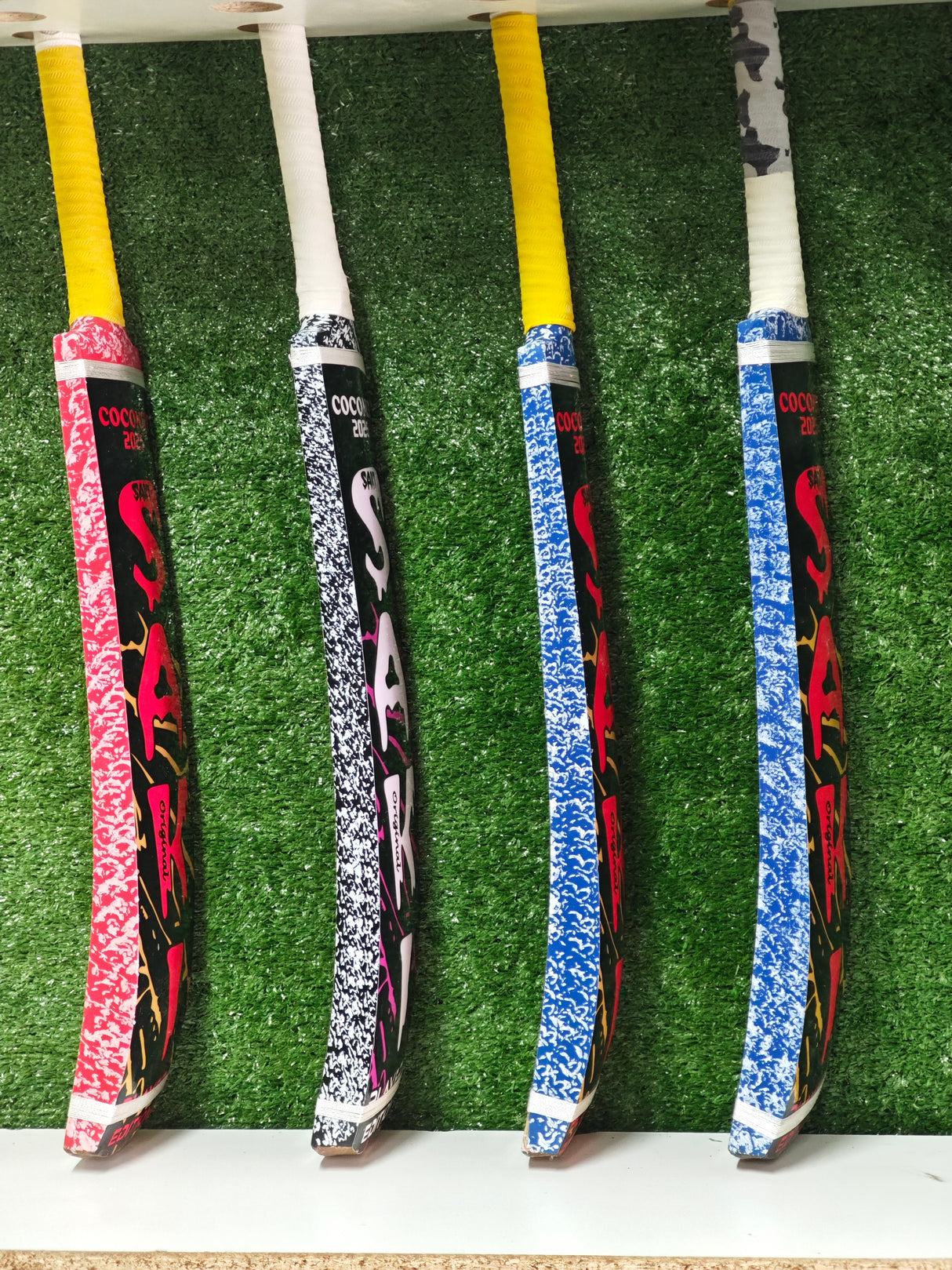 SAKI tape-ball Soft Tennis cricket bat-Coconut Willow